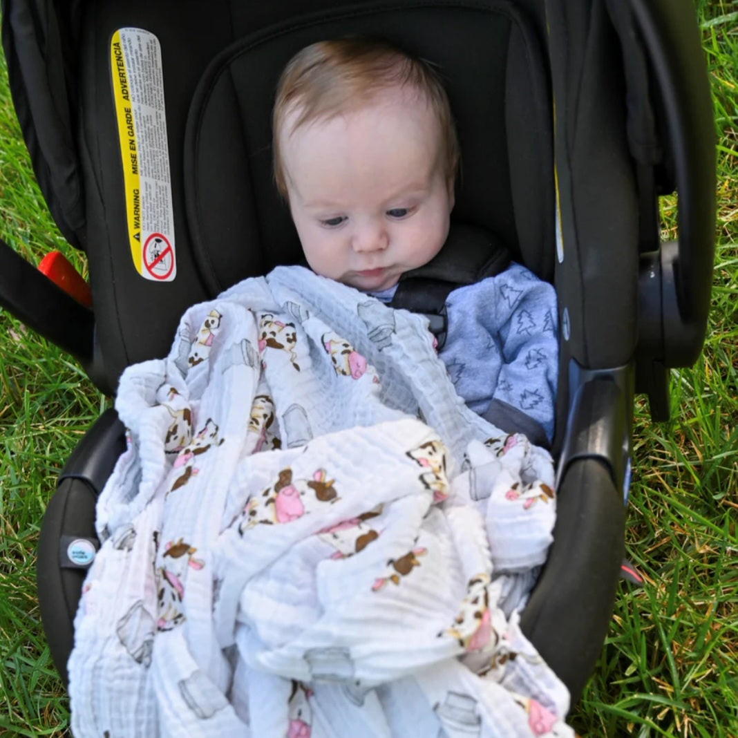 The Cow Goes Moo Swaddle