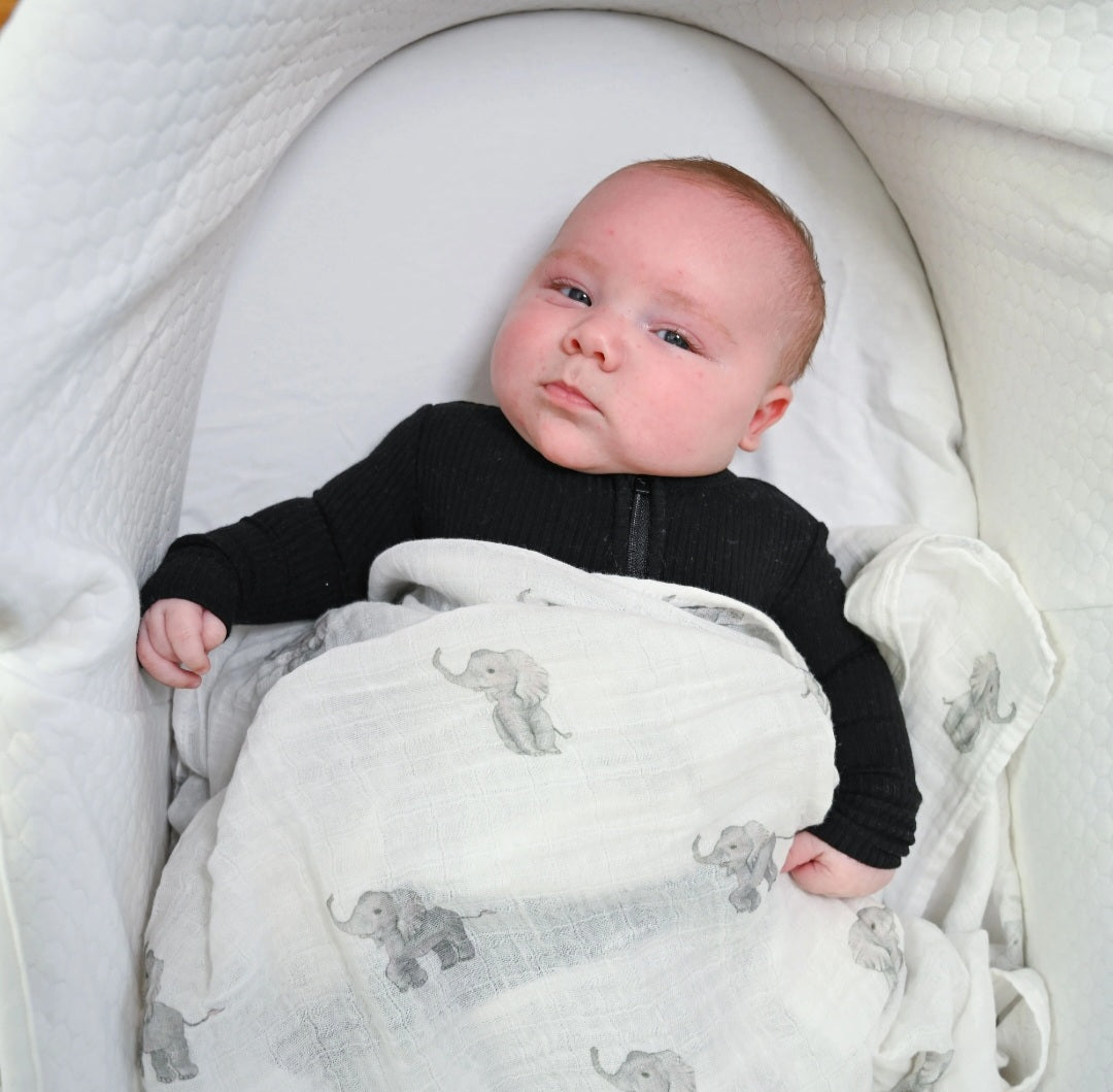 Baby Elephant Swaddle Blanket