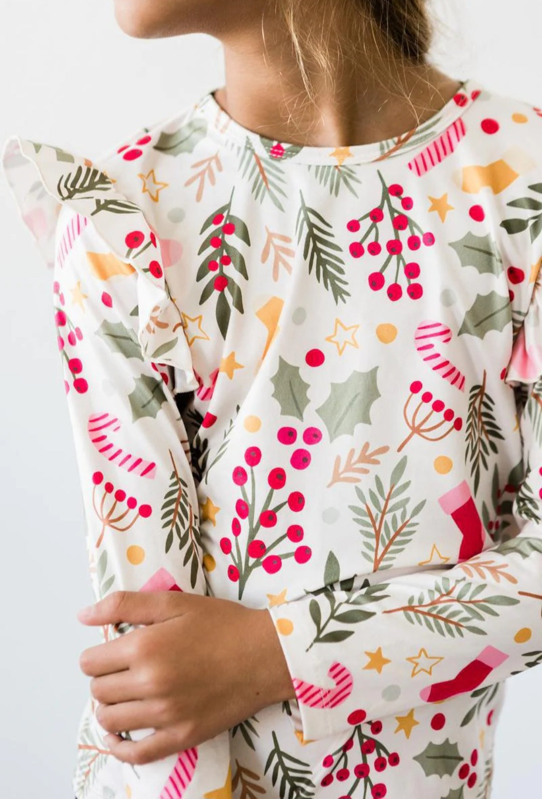 Holly Jolly Christmas Ruffle Tee