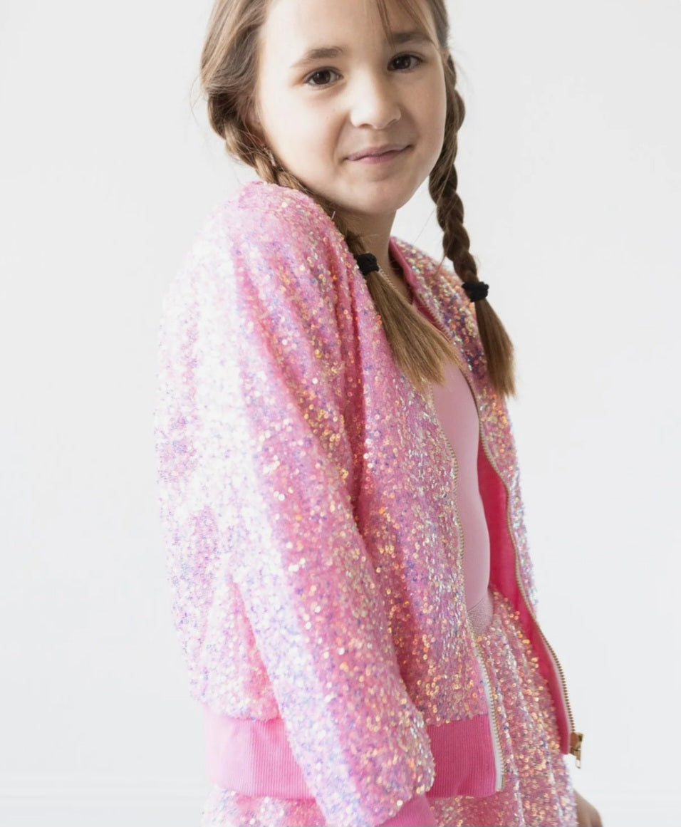 Bubblegum Pink Sequin Jacket