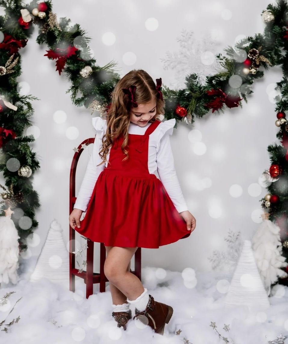 Red Velvet Pinafore