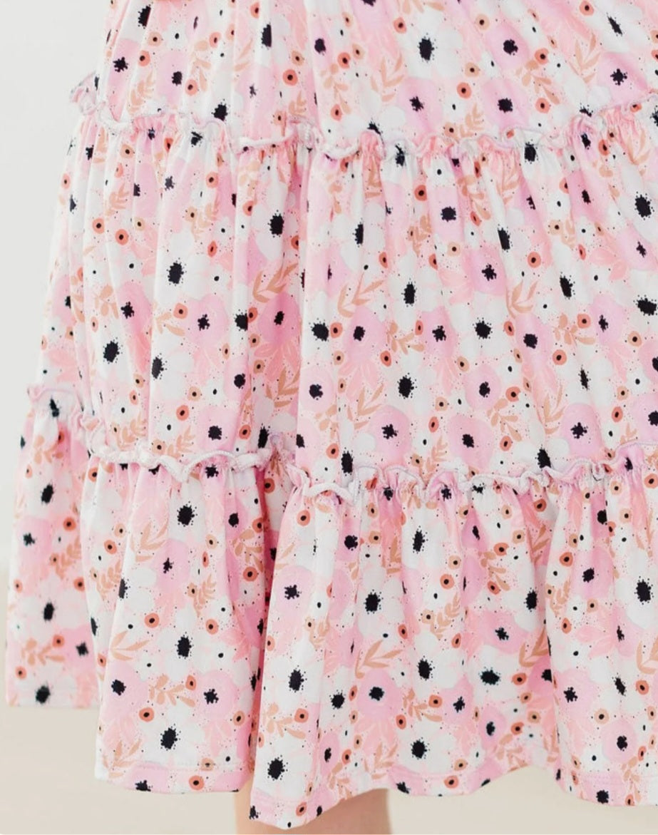 Whimsical Wildflowers Smocked Ruffle Dress