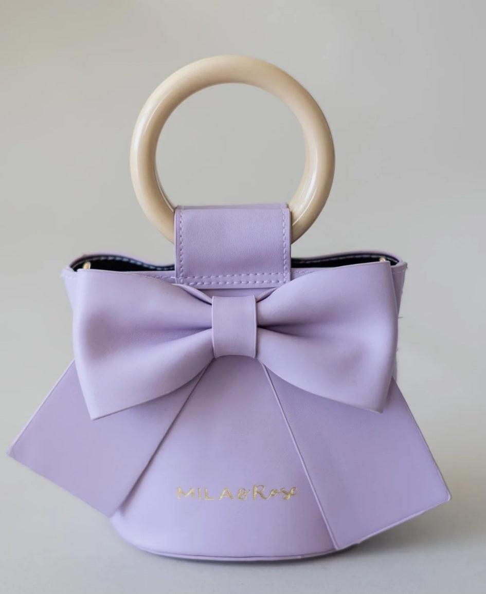 Lavender Bow Purse