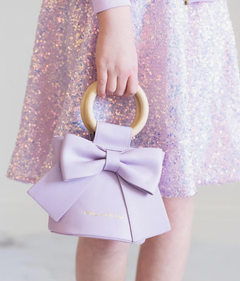 Lavender Bow Purse
