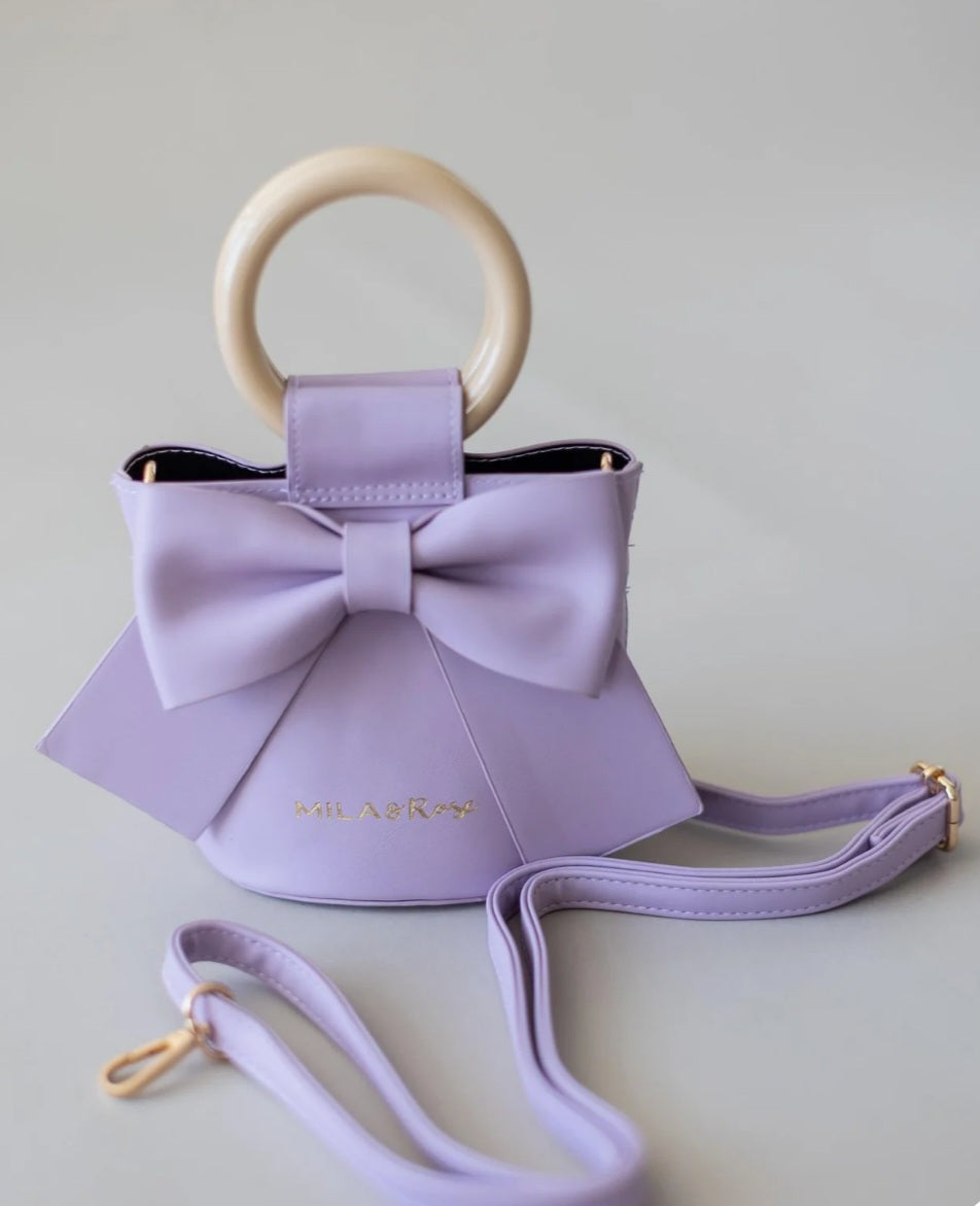 Lavender Bow Purse