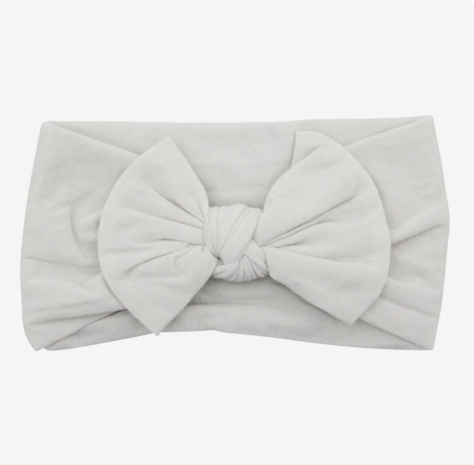 Pearl Nylon Bow Headwrap