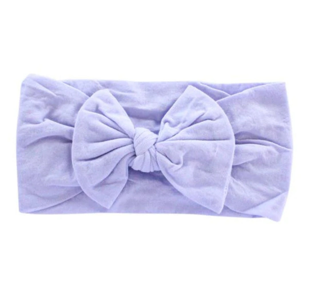 Orchid Nylon Bow Headwrap