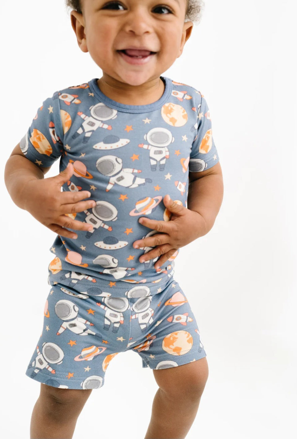 Astronaut Bamboo Shorts Set
