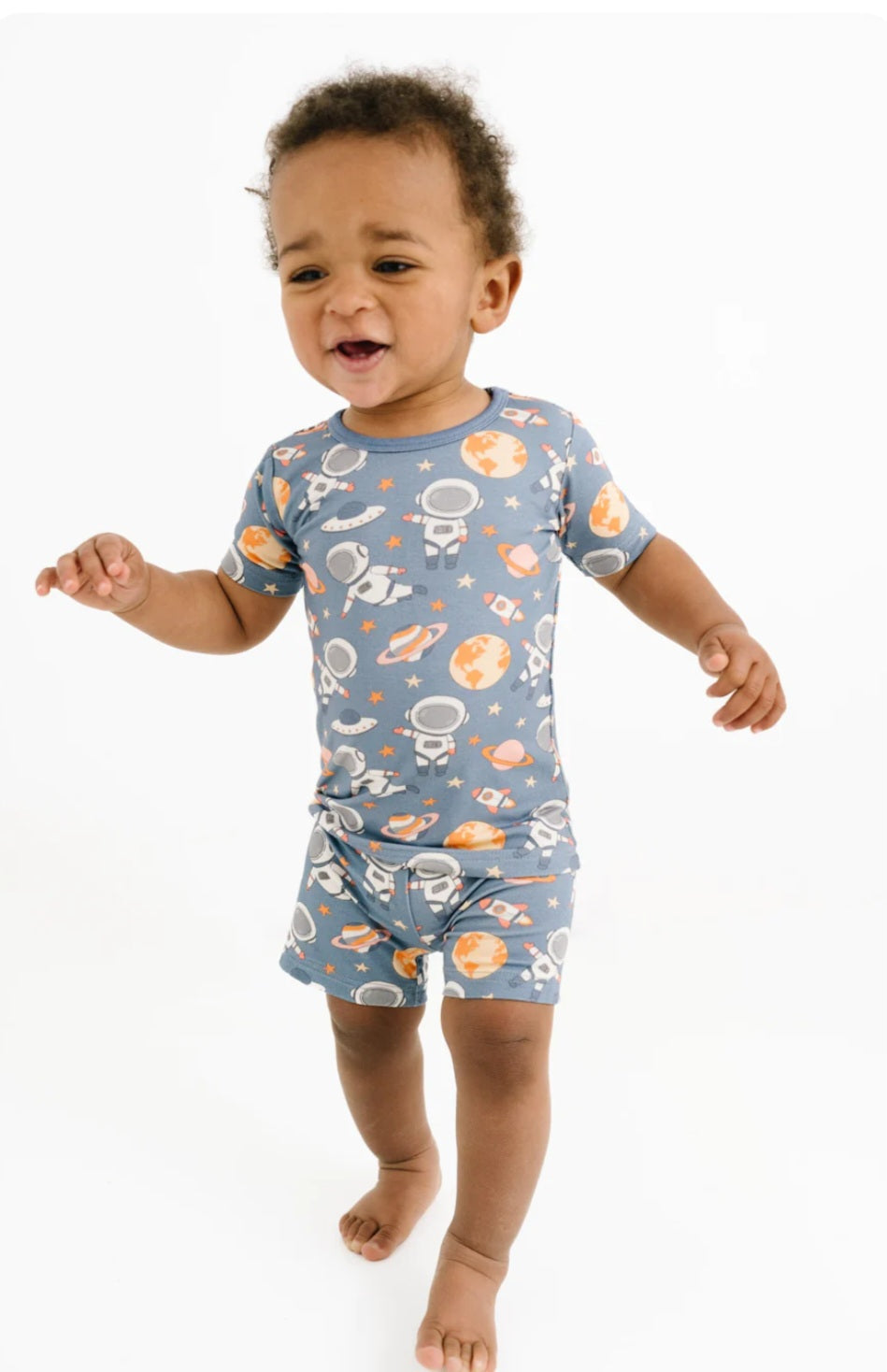 Astronaut Bamboo Shorts Set