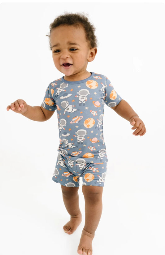 Astronaut Bamboo Shorts Set