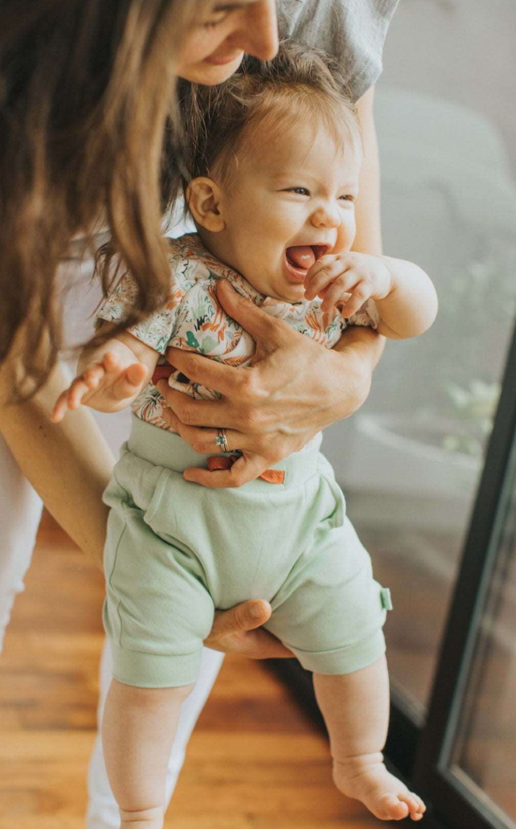 Animal Kingdom Celadon Green shorts