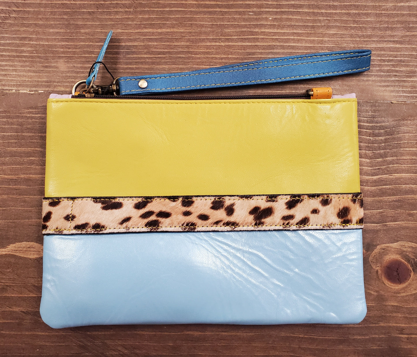 Luca Leather and Hair on Hide Wristlet Clutch Crossbag Bag (6 colors)