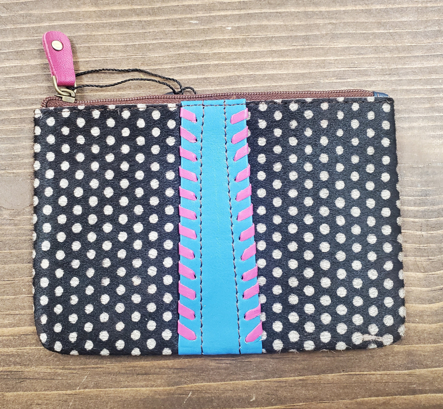 Leather Animal Print Coin Purse