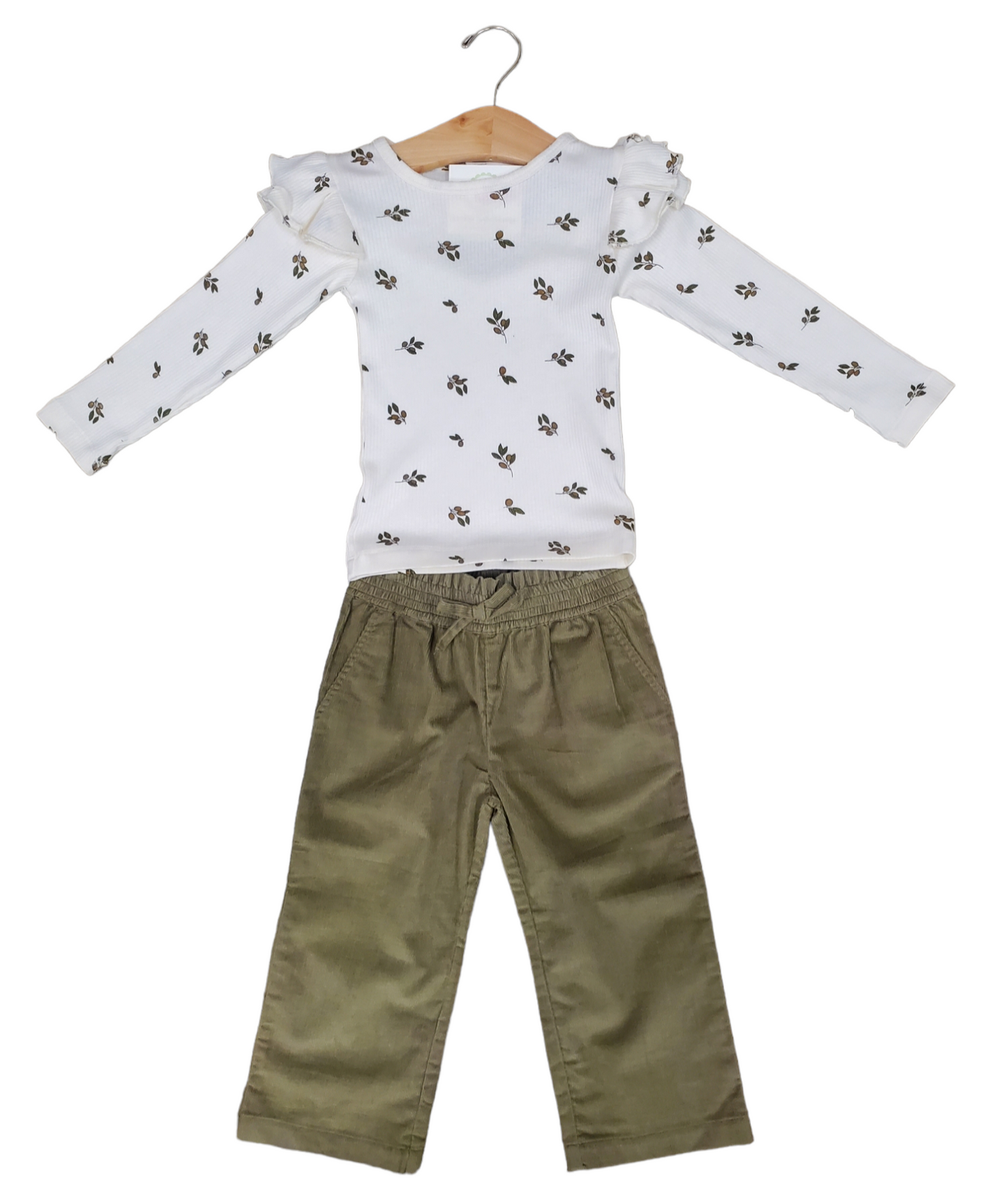 Olives Flutter Sleeve Top