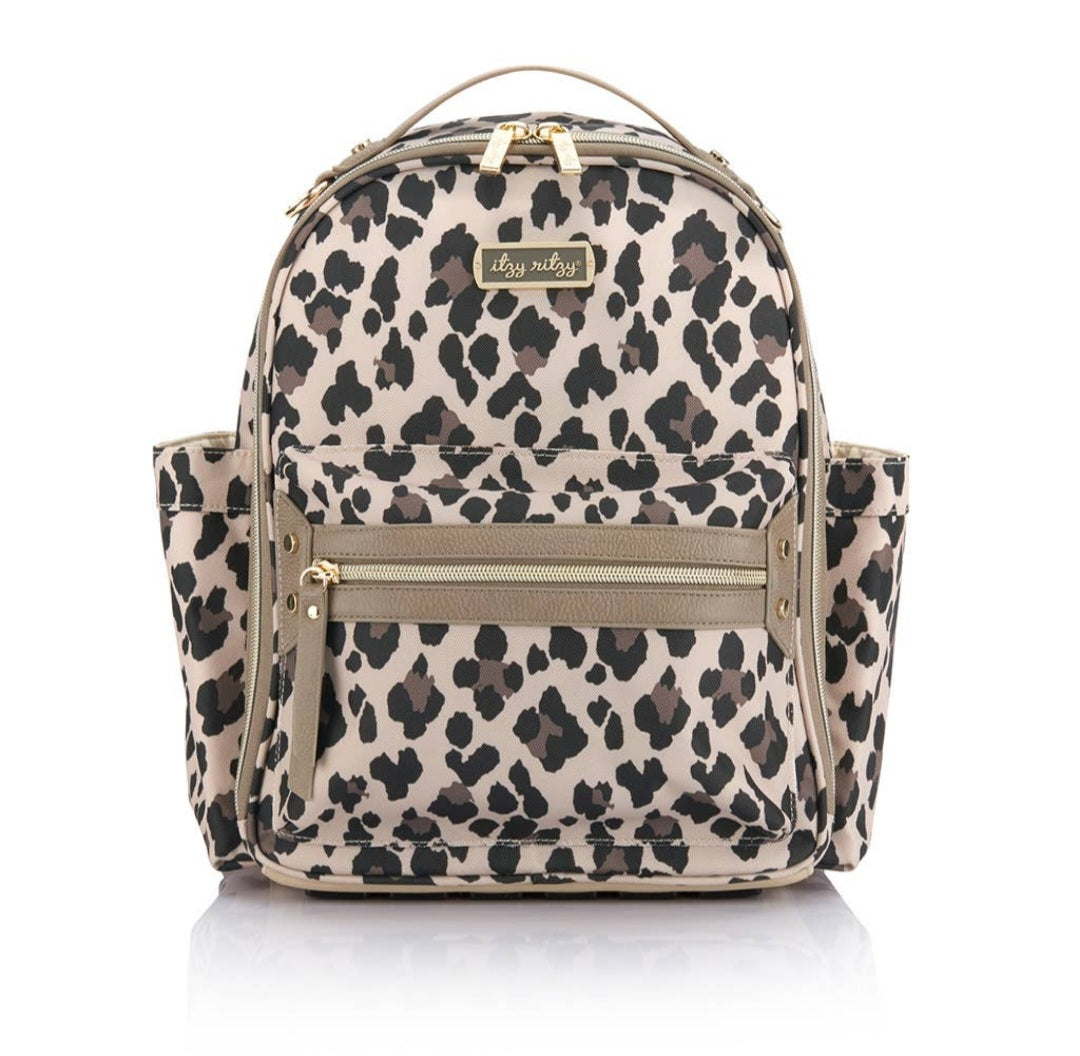 Leopard Itzy Mini Diaper bag backpack