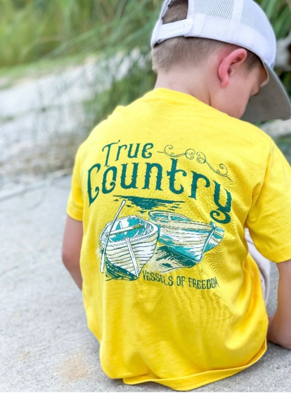 Vessels of Freedom yellow tshirt