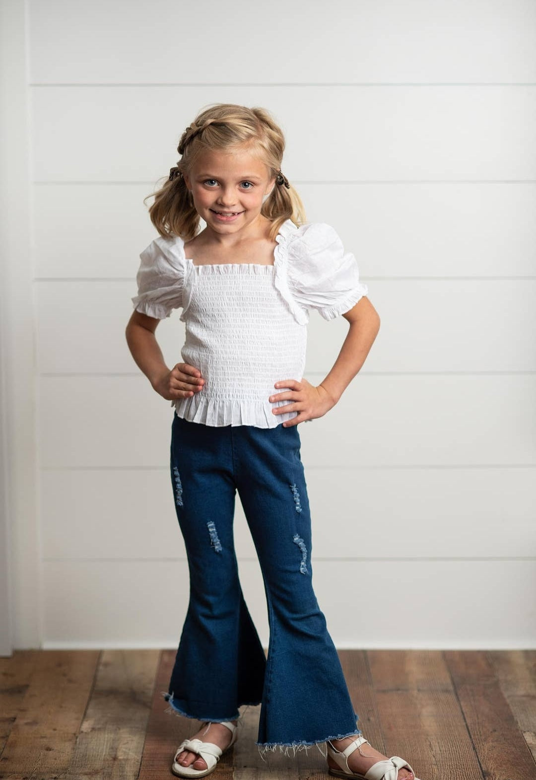 Pull- On Flare Jeans