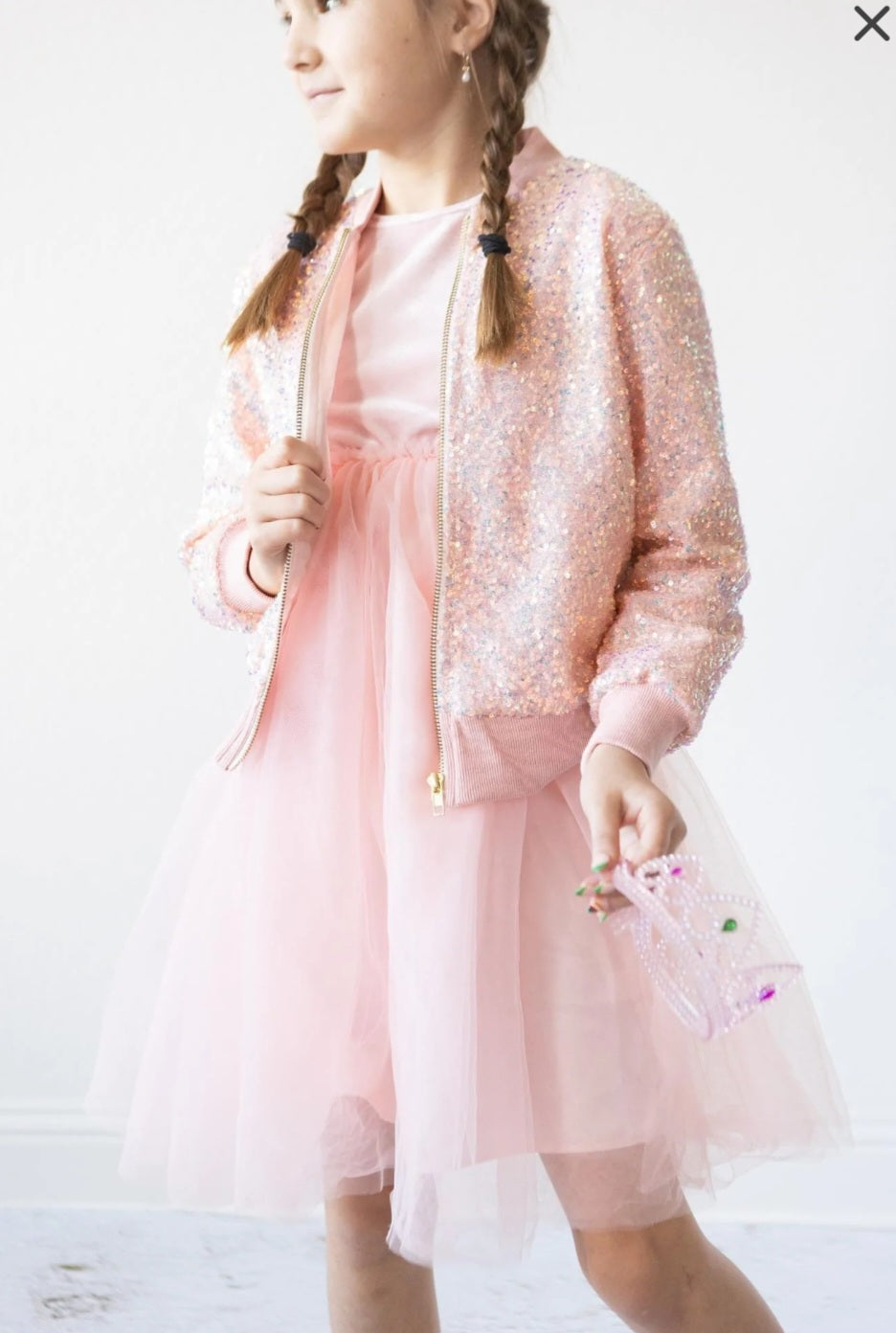Light Pink Sequin Jacket