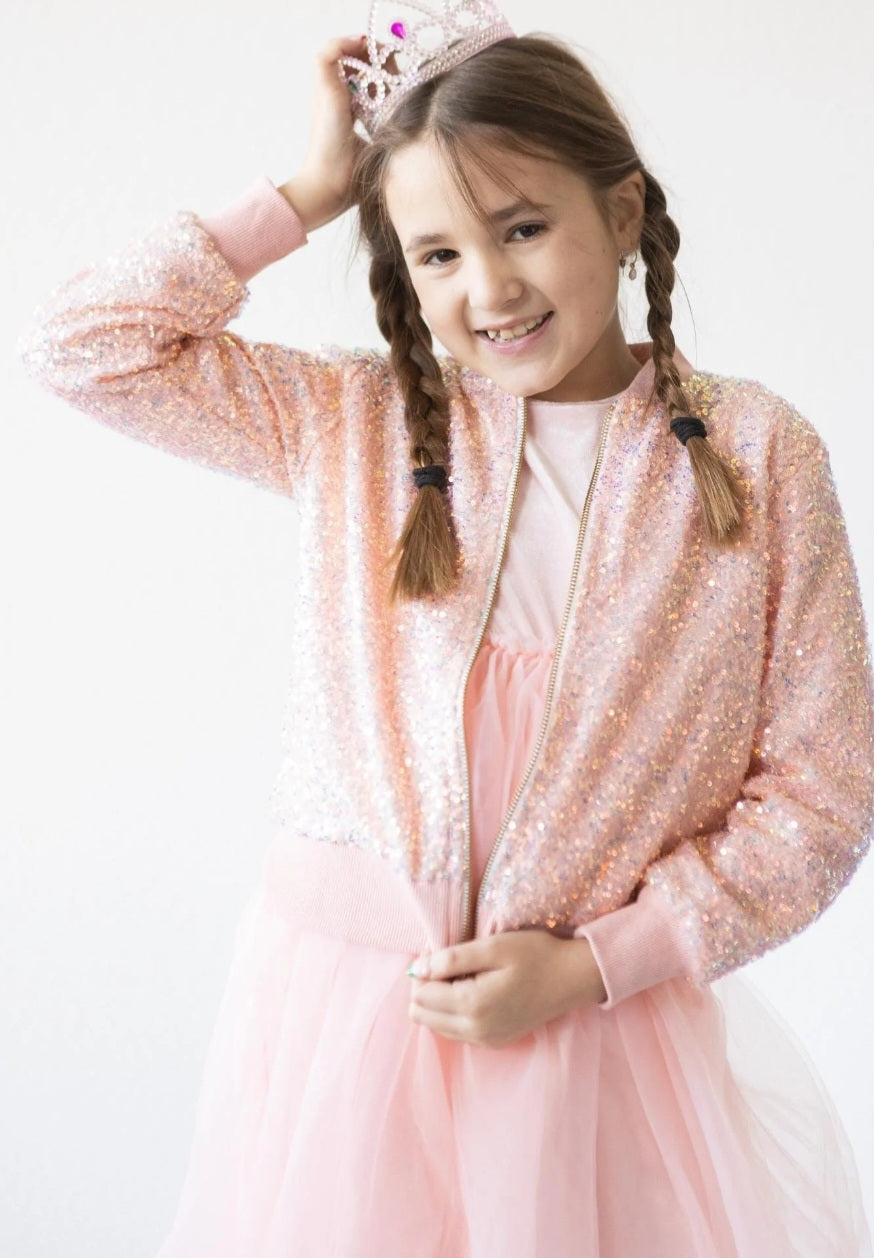 Light Pink Sequin Jacket