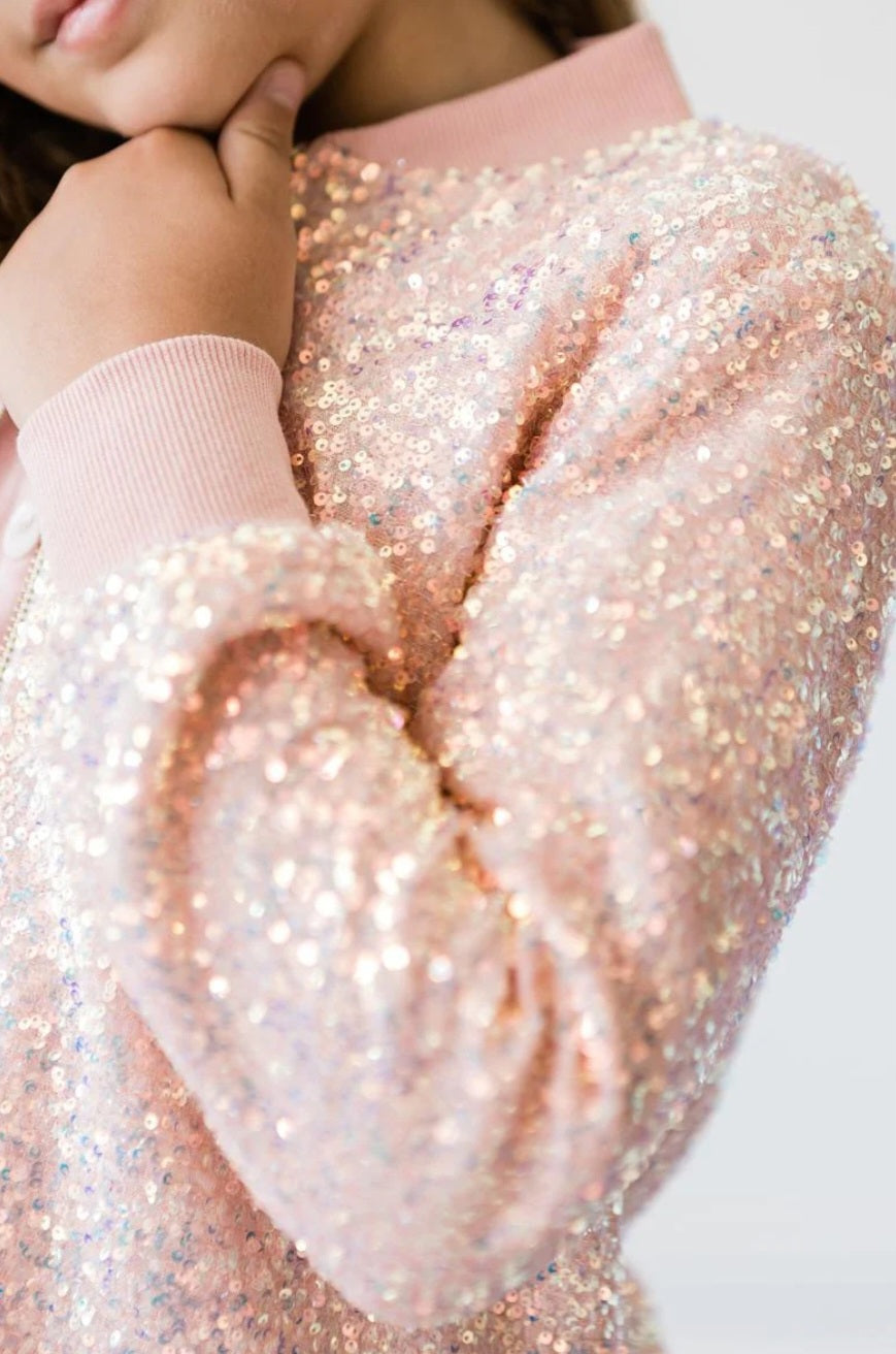 Light Pink Sequin Jacket