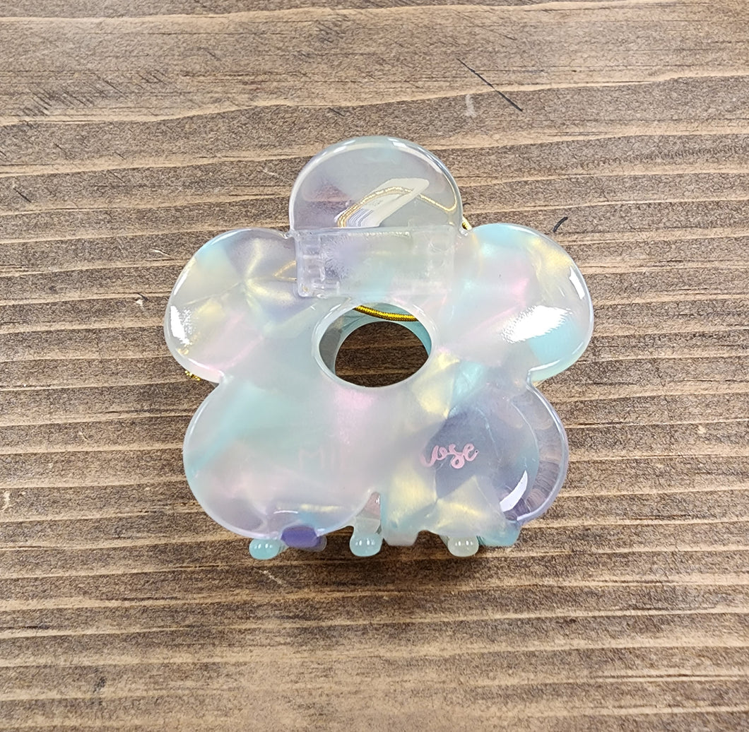 Multi-Color Groovy Flower Claw Clip