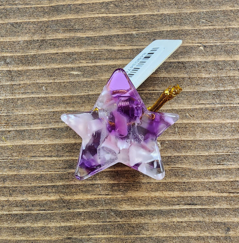 Purple Star Claw Clip