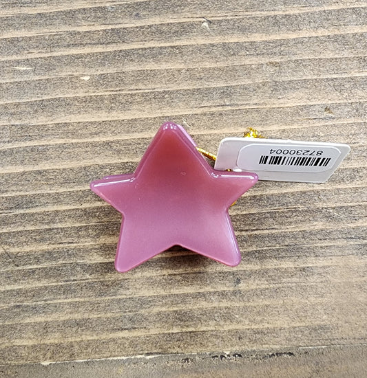 Mauve Star Claw Clip