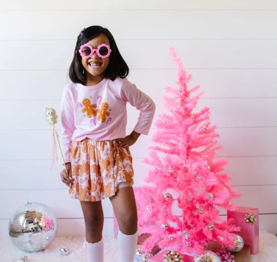 Gingerbread Christmas Tutu Skirt