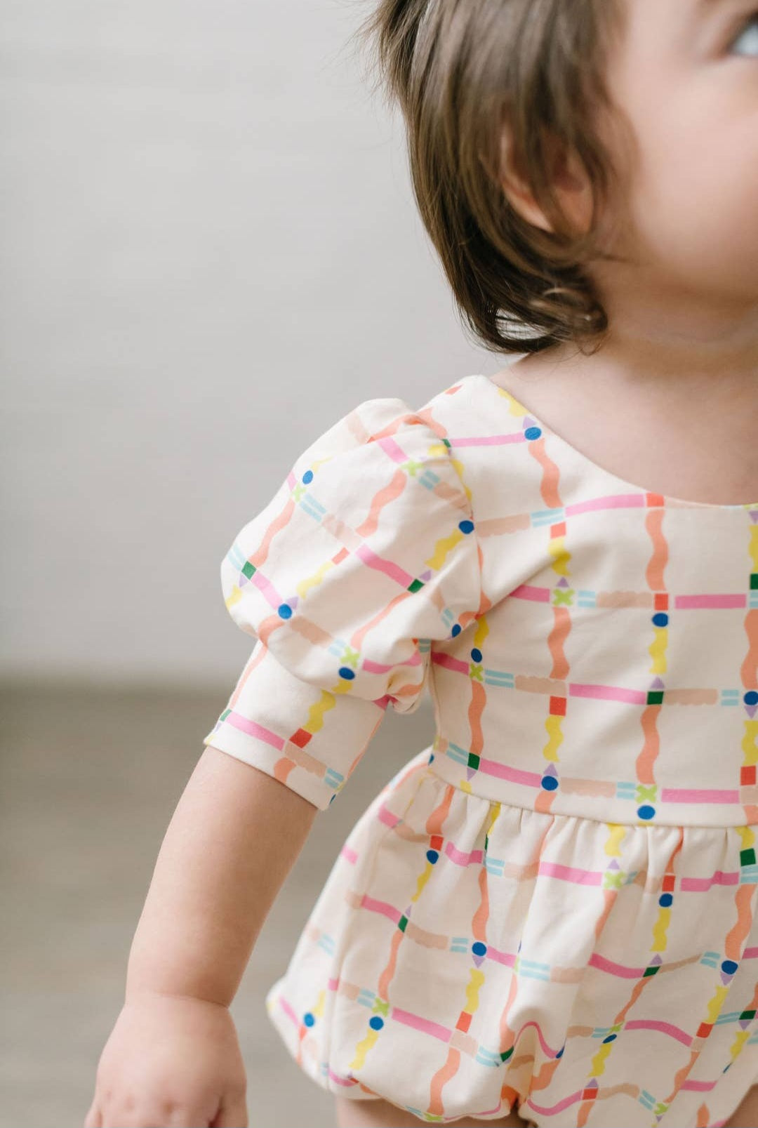 Puff Romper in Squiggles