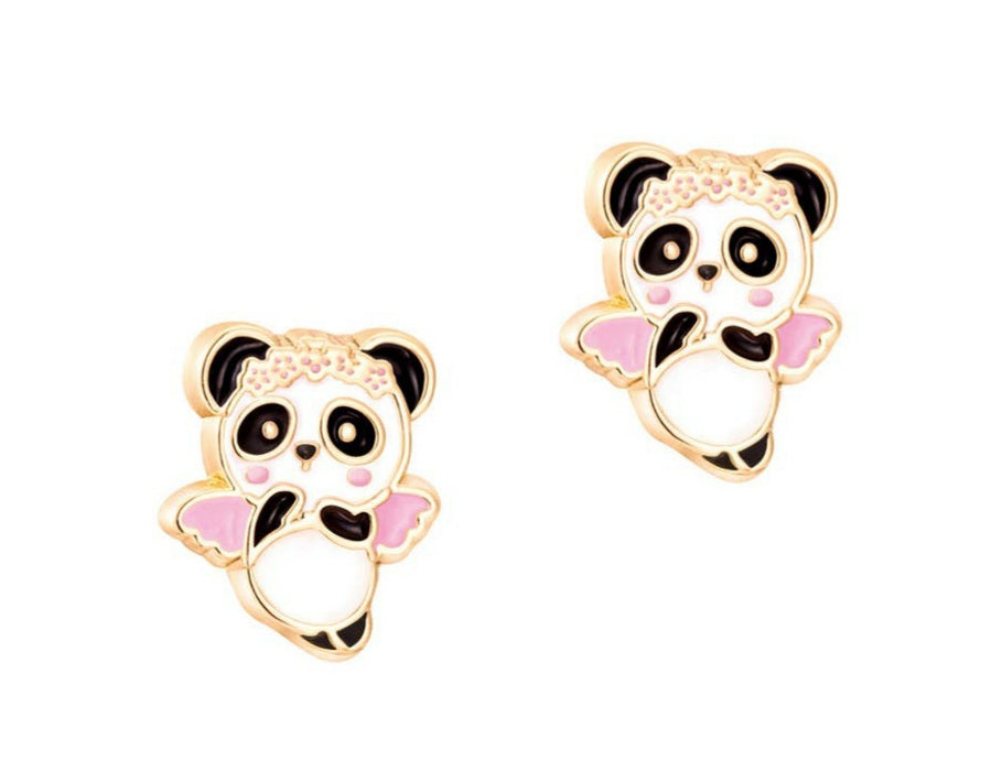 Panda Angel Cutie stud earrings