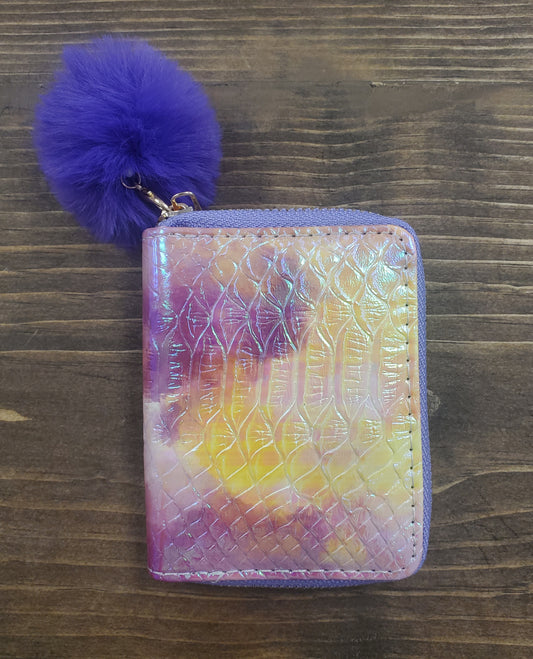 Tie Dye wallet - purple