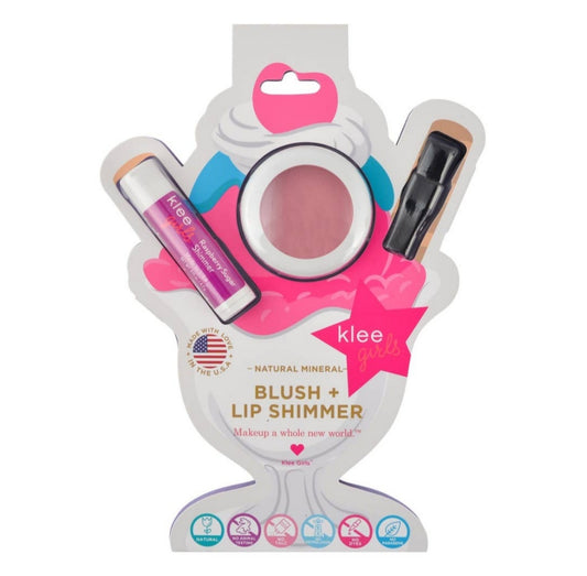 Sweet Cherry Pop Klee Girls Natural Blush Lip Shimmer