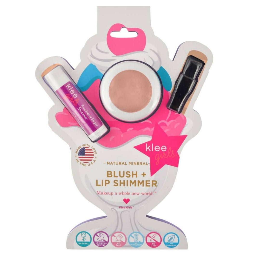 Pink Sugar Fluff Klee Girls Natural Blush Lip Shimmer