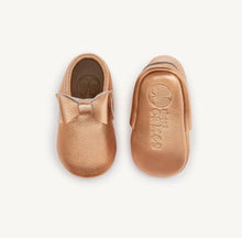 Elsa Rose Gold baby moccasins