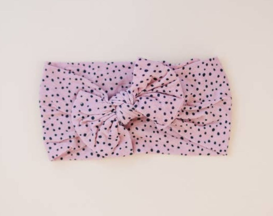 Trendy Dalmatian Dot Nylon Headband