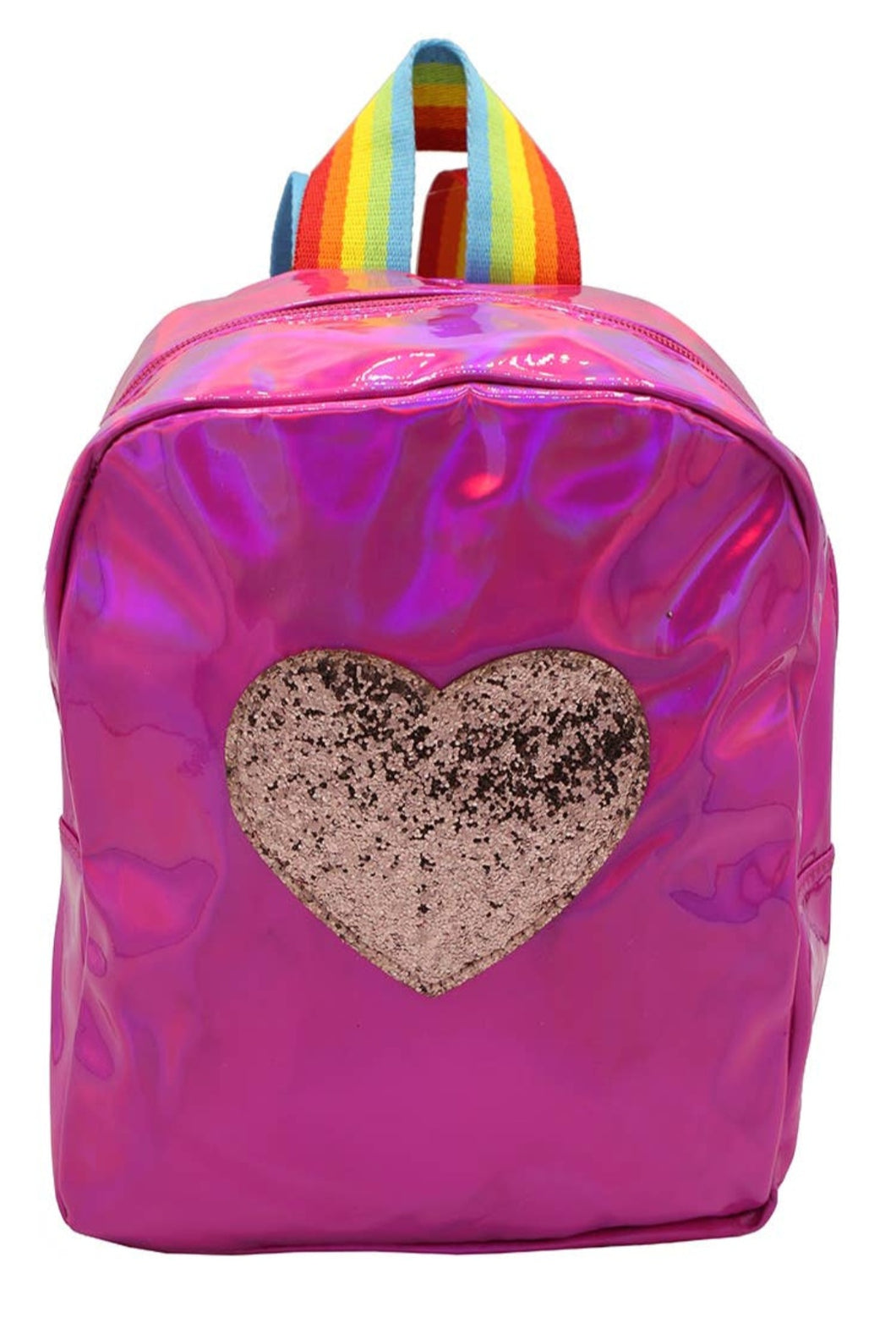 Hot Pink Heart Small Backpack