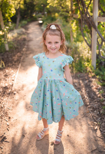 Olivia Dress in Mermaid